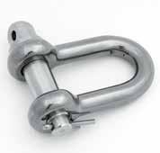 High Tensile Stainless Steel D Shackles Manufactured from 17/4PH precipitation hardening martensitic stainless steel Excellent for general lifting applications - high tensile properties while