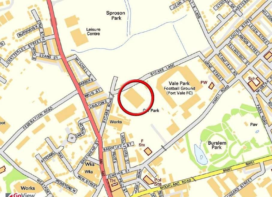 LOCATION The property is located on Hamil Road, Burslem.