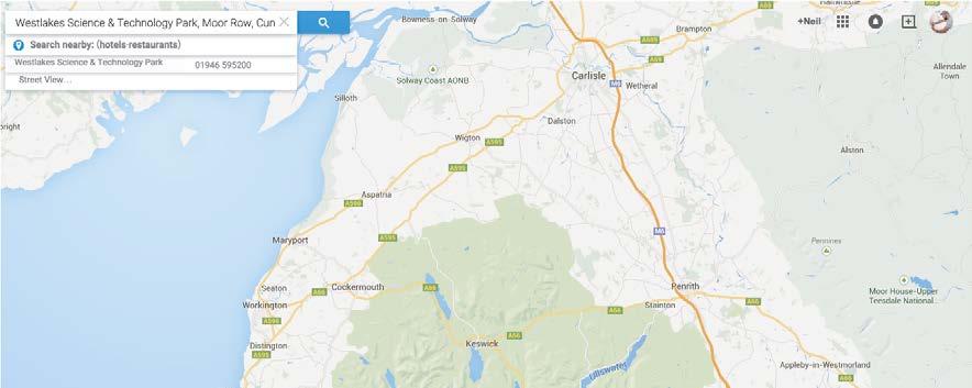 A5905 Whitehaven lies approximately 40 miles (64 km) south west of Carlisle, 45 miles (72 km) west of Penrith, and