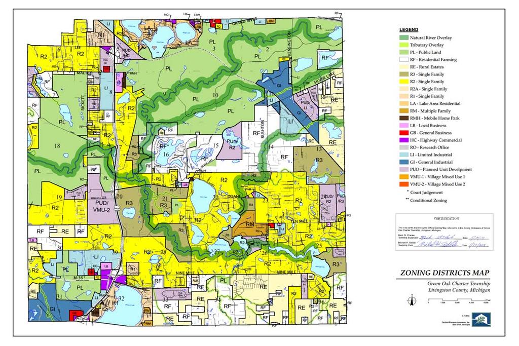 Township Land Use - Sections 35 and 36 Green