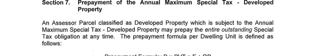 the proposed partial prepayment is at least 1.1 times the annual debt service on the then-outstanding Bonds.