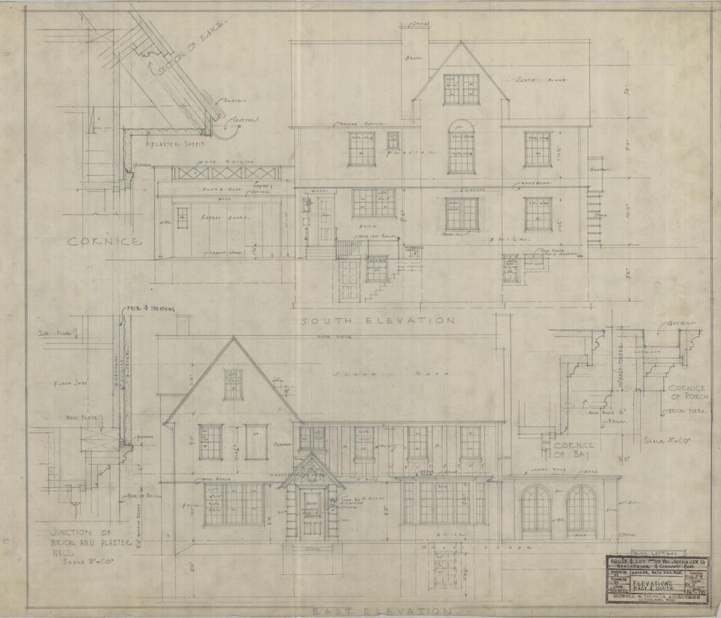 Image 18: South & East elevation drawings