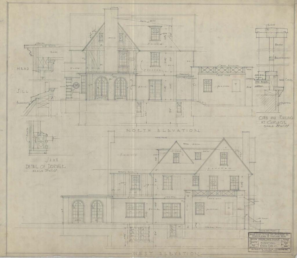 Image 19: North & West elevation drawings