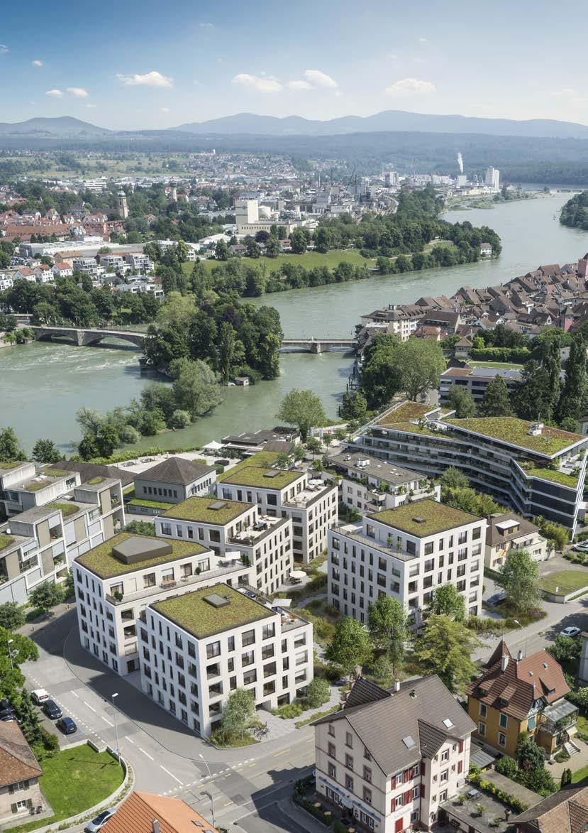 A TIMELESS NEW HOUSING DEVELOMENT NESTLED BETWEEN THE OLD TOWN AND THE RIVER RHINE URBAN LIVING IN HARMONY WITH NATURE A modern residential quarter is now under construction at a prime location in