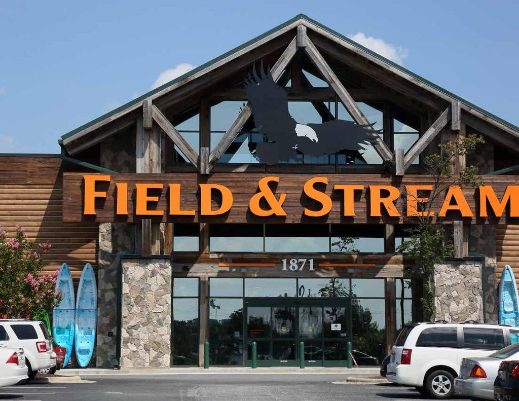 Field & Stream is located adjacent to subject