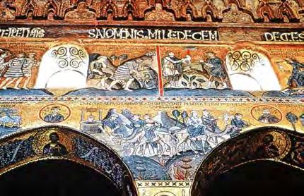 Cappella Palatina nave wall mosaic scene with