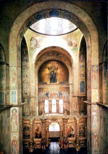 Cathedral of St Sophia, Kiev, c1018-37 interior, from the west gallery