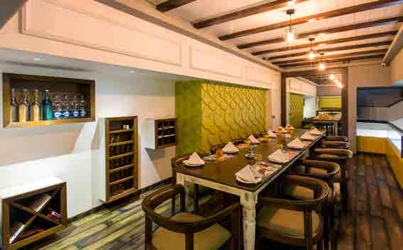 whites and earthy fire-bricks STYLISH INDIAN RESTAURANTS The