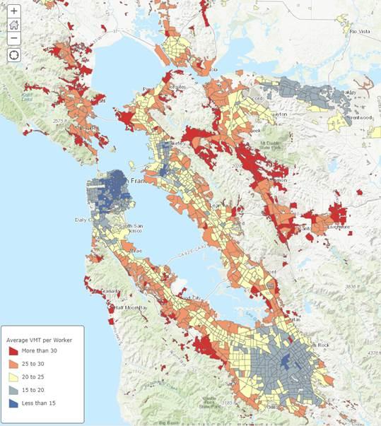 Jobs Need to be Near Regional Transit: SF is transit king in Bay Area Without locating significant share of expected regional job growth through 2040 in key SF locations, little chance of Bay Area