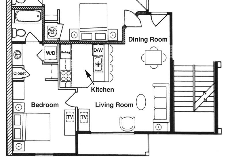 room. Bedroom is equipped with either two Double beds, a King