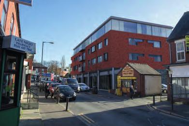 Situated in the heart of the town, on bustling Wilmslow Road, the new development will incorporate a ground floor retail