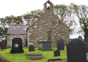 gave a fine lecture from the pulpit. Andrew Davidson took over and described this tiny place of worship. The site yielded tithes to the Augustinian monks at Penmon in the 12 th century.