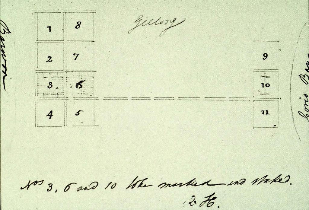 Hoddle's plan of Geelong, March 1838
