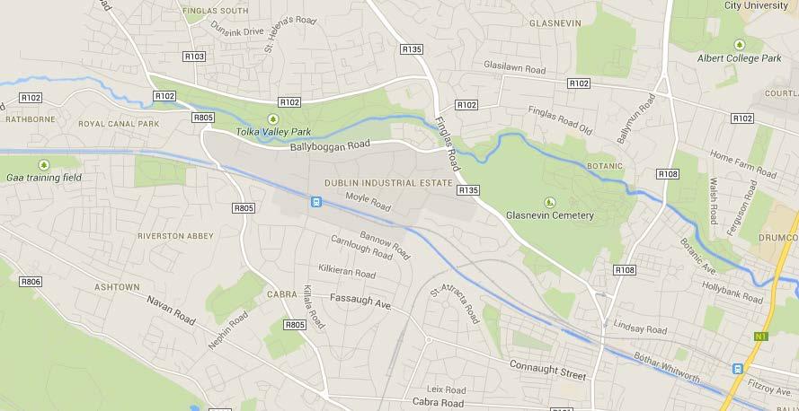 TAXATION & LAND USE Train station DCU Green space ~150 acres Phoenix Park Terminus of X-city Luas O