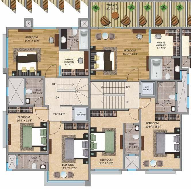 Floor Plan Daisy (Villa 1) &