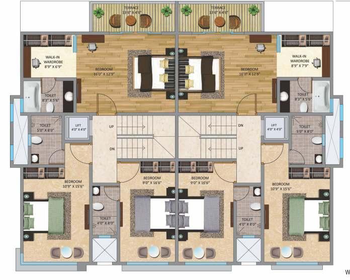 Floor Plan Jasmine (Villa 3) &