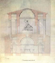 Theseus Temple, cross section Drawing by Karl Schmidt (1825) after the design by Pietro Nobile (1820) Vienna, Albertina, Architektursammlung