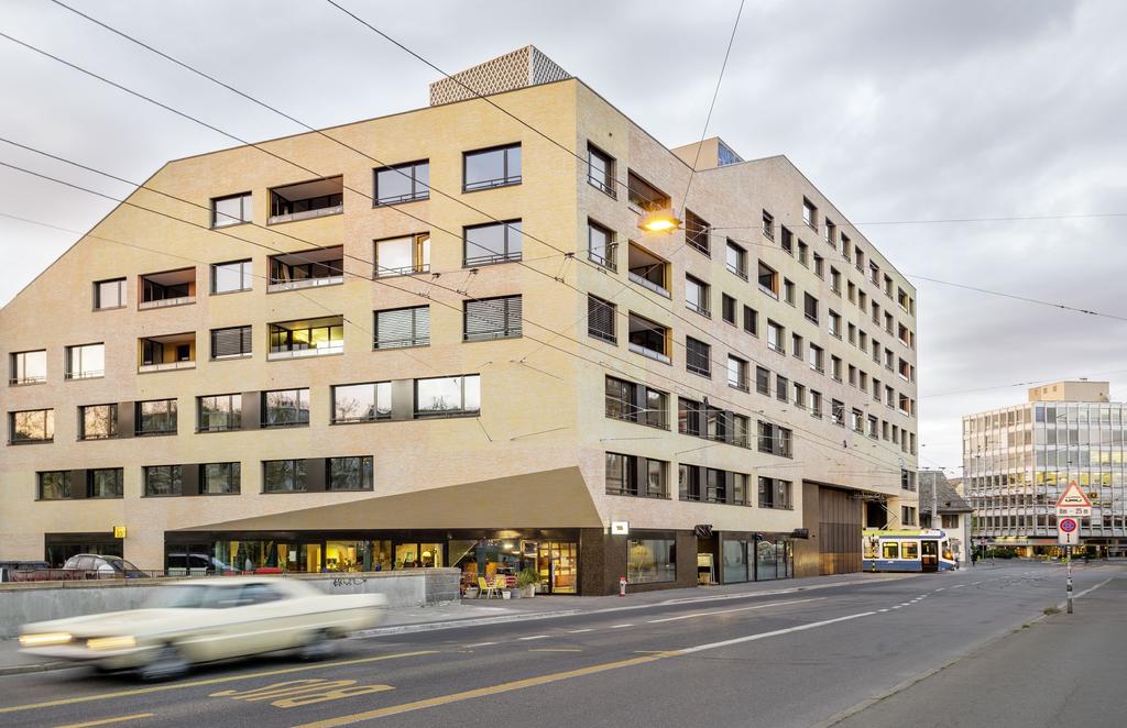A live-work complex in Zurich, designed by Müller Sigrist Architekten, is a city in itself.