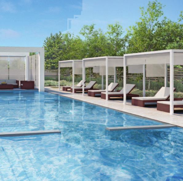 POOL TO BE LOCATED IN PHASE 3 Hideaway s piece de resistance is its sleek outdoor pool area.