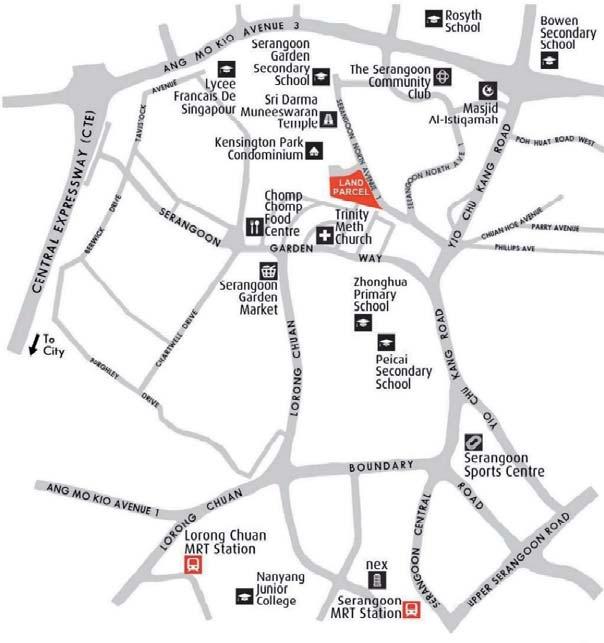 There is also a host of amenities in the area, including Chomp Chomp Food Centre, Serangoon Food Market, Serangoon Garden Country Club and retail mall NEX.