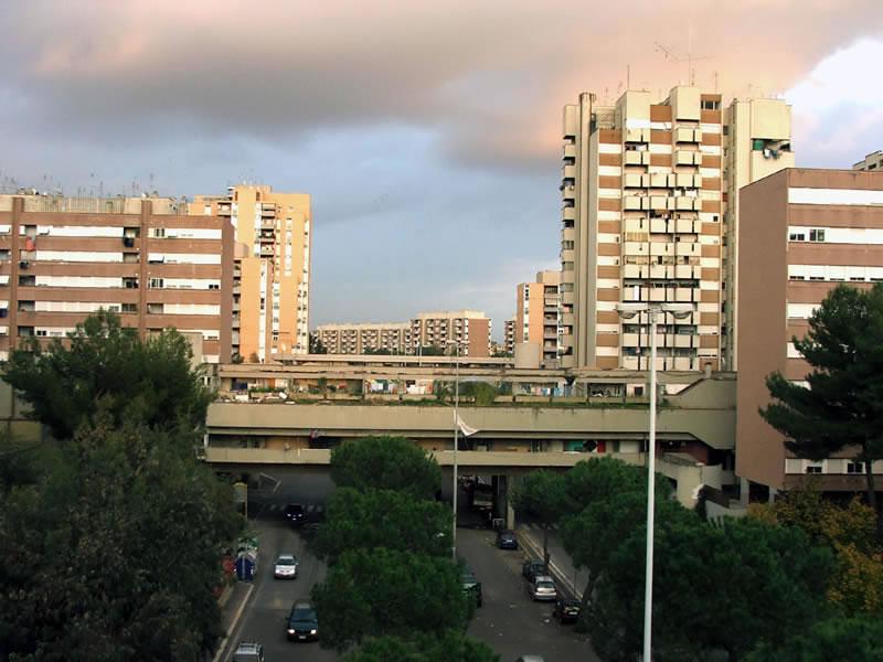 Laurentino38. Example of deprived social housing estates in Rome.
