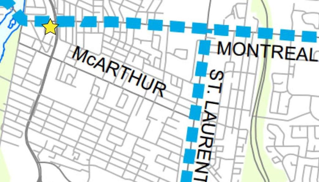 areas and run along Montreal Road, North River Road, Vanier Parkway, and McArthur Avenue providing efficient and regular travel to all areas of the city.