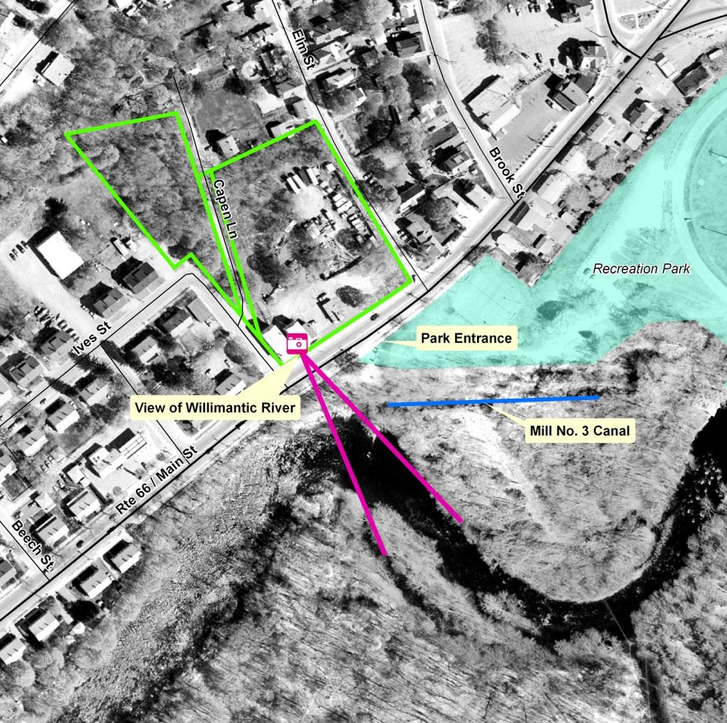 30.10.5 ZONE C: RIGHT ON THE RIVER Zone C is located on the only stretch of Main Street where it is possible to see the Willimantic River.