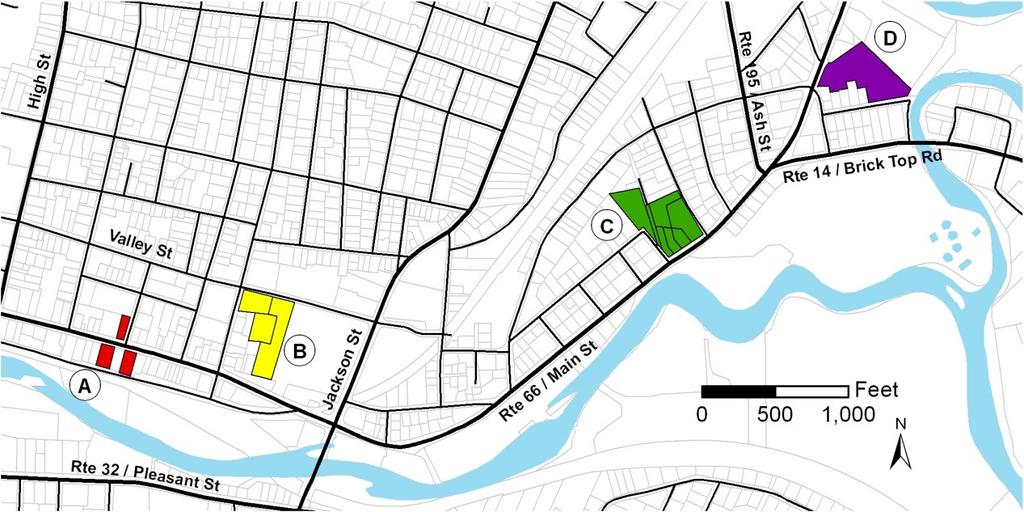 Location of Incentive Housing Zones ZONE A: THREE PROPERTIES IN HISTORIC DOWNTOWN Hooker Hotel 819 Main St. 0.21 acres MBL 13-3/30/9 YMCA Building 832 Main St. 0.33 acres MBL 13-3/61/13 Chapman Lot 804 Main St.