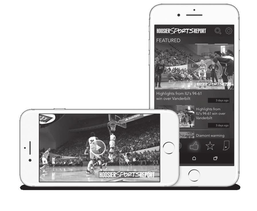Watch IU sports news on the go with the Hoosier Sports Report app for iphone and Android The Hoosier Sports Report app is now available for free on ios and Android devices watch IU sports news