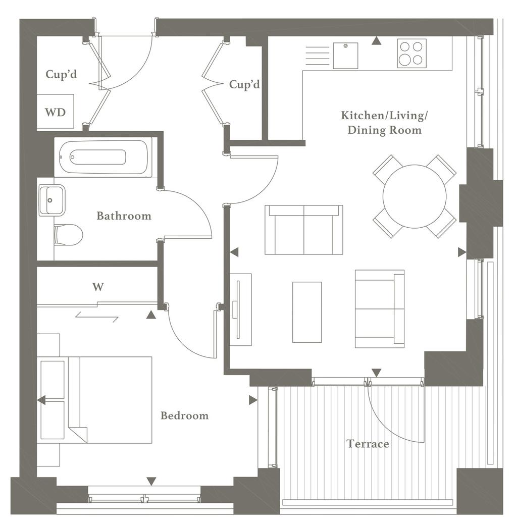 LANTERNA LANTERNA One Bedroom Apartment Apartments A4, A8, A12 & A16 Two Bedroom Apartment Apartment A2 5.75m x 4.