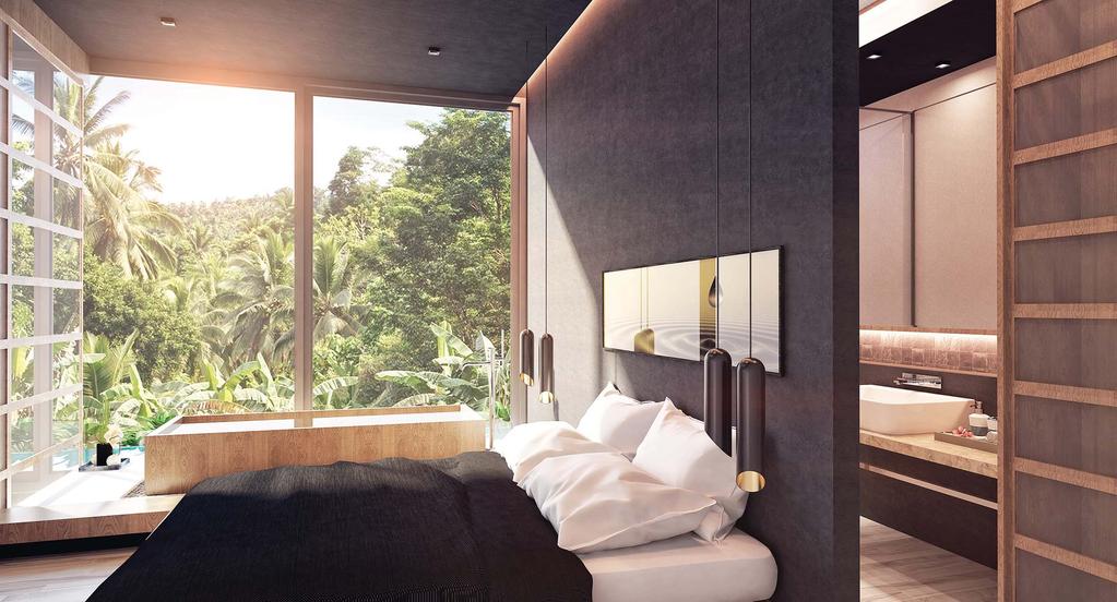 DELUXE VILLA 3 BEDROOM TYPE The 3 bedroom Deluxe Pool Villas offer you the complete Zen experience.