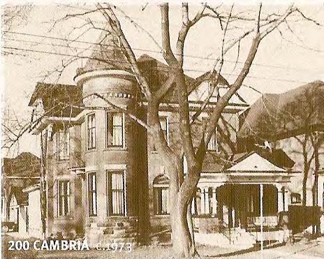Note the tin roof on the side bay. TURN WEST ONTO CAMBRIA STREET. 16 200 Cambria Street is a Queen Anne house built during 1894 1895.