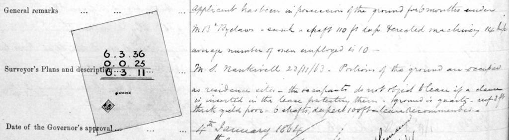 ML No. 381 Maldon William Charles Bibby and John Favel Green of Guildford apply on the 15 th November 1867 at 2.
