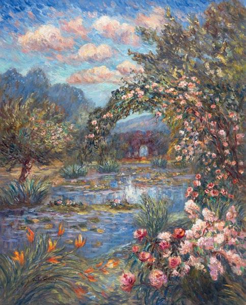 Jardin en Normandie oil on canvas