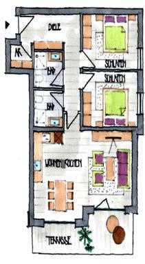 Gross Price - 556,800 euros Top B10 - Living Area 73.04m 2 Terrace - 10.