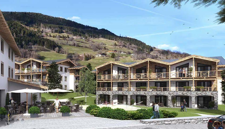 Luxury Facilities The Alpenrose Village will be centred around pretty landscaped gardens with paved walkways, fragrant flowers and romantic seating areas.