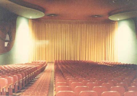 Restaurant was built immediately after the theater using two of the theater walls as its primary structural support.