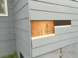 siding Gutters Missing, out of place,