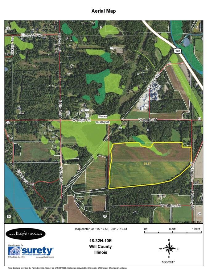 FSA MAP OF 74 ACRE WESLEY TOWNSHIP