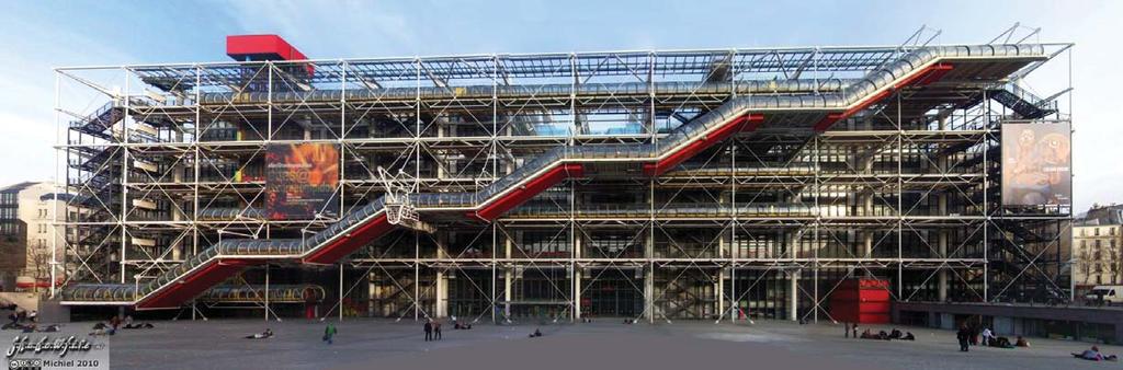 Georges Pompidou Center Renzo Piano, Richard Rogers Paris, France 1977 The Pompidou Center was considered by Piano and Rodgers as their act of