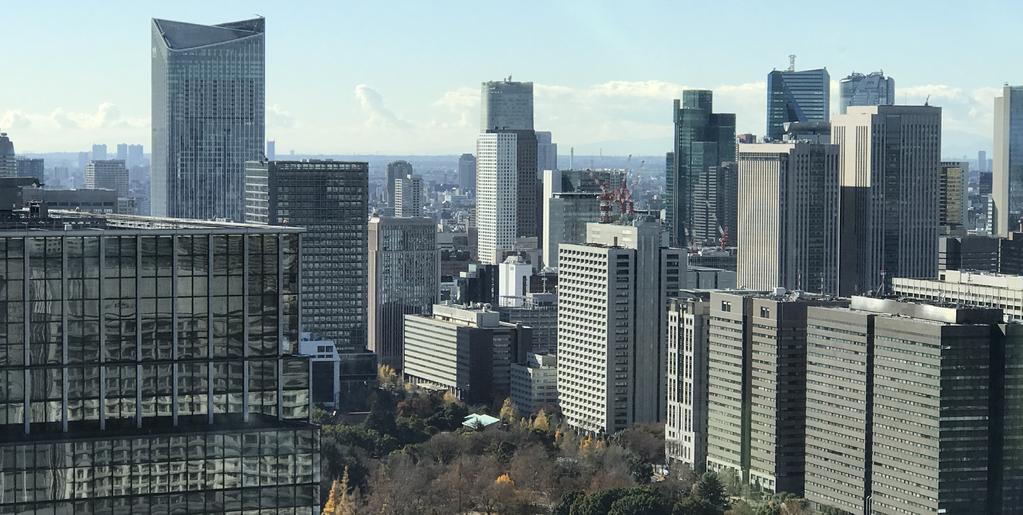 Savills World Research Tokyo Briefing Office sector SUMMARY Image: Office landscape in central Tokyo Take-up is maintaining strong momentum.