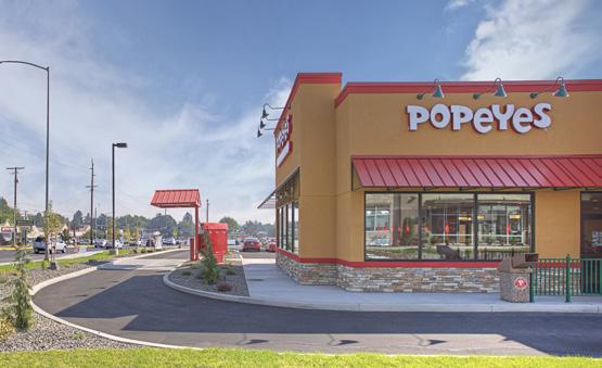 PRICE: $2,414,000 CAP: 5.50% Popeyes is an opportunity to acquire a firstclass new construction asset with a 20-year initial term in Yakima, Washington.