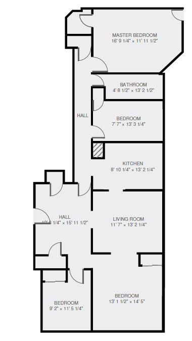 Sample Four Bedroom Layout *Note: