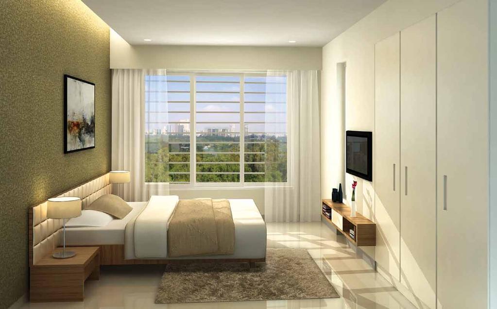 A LIFESTYLE DESIGNED FOR COMFORT The master bedrooms are designed with Italian tiles by