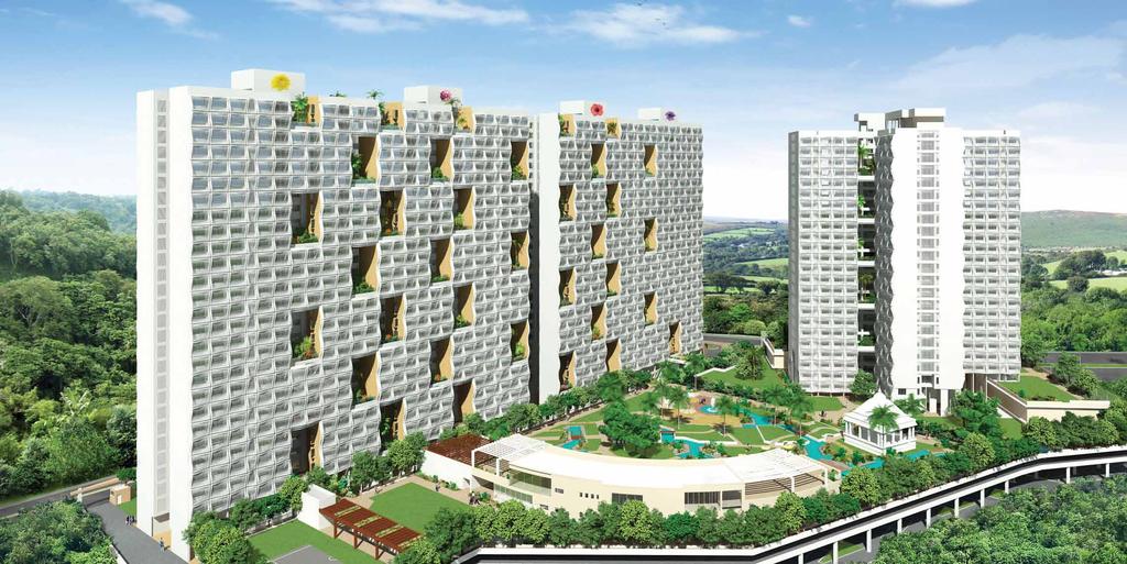 A PARADISE BECKONS Ready Community 400 happy families Epitome of holistic living Plethora of