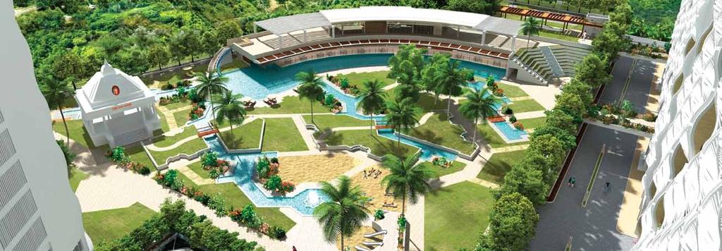 swimming pool with kid s pool Dedicated areas for putting golf, sparing basketball & cricket