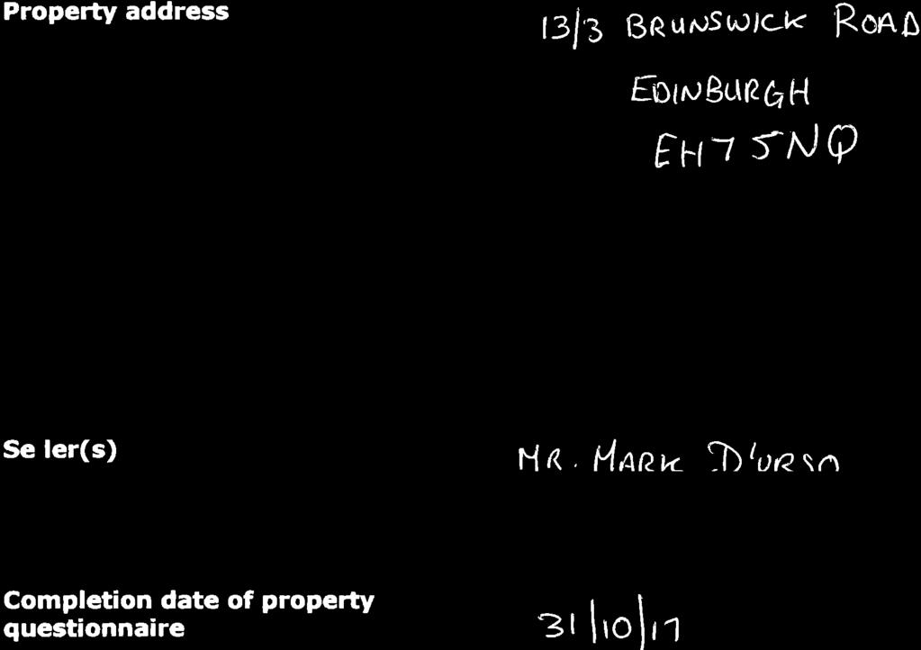 property q uestion nai re Property address llj's ßR u.
