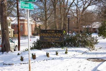 About The Area Inman Park, Atlanta Located two miles east of downtown, Historic Inman Park is Atlanta s first planned community and one of the nation s first garden suburbs.
