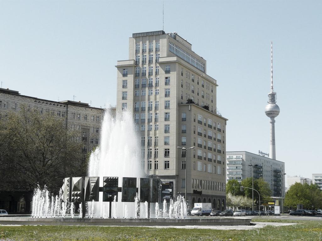 Strausberger Platz with a view of