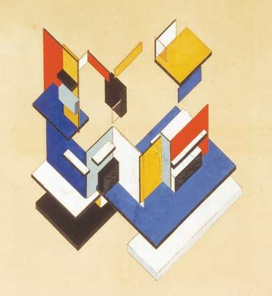 Fig. 2. Theo van Doesburg, Counter-construction Project, axonometric, 1923 ( The Museum of Modern Art/Scala, New York). already developed.